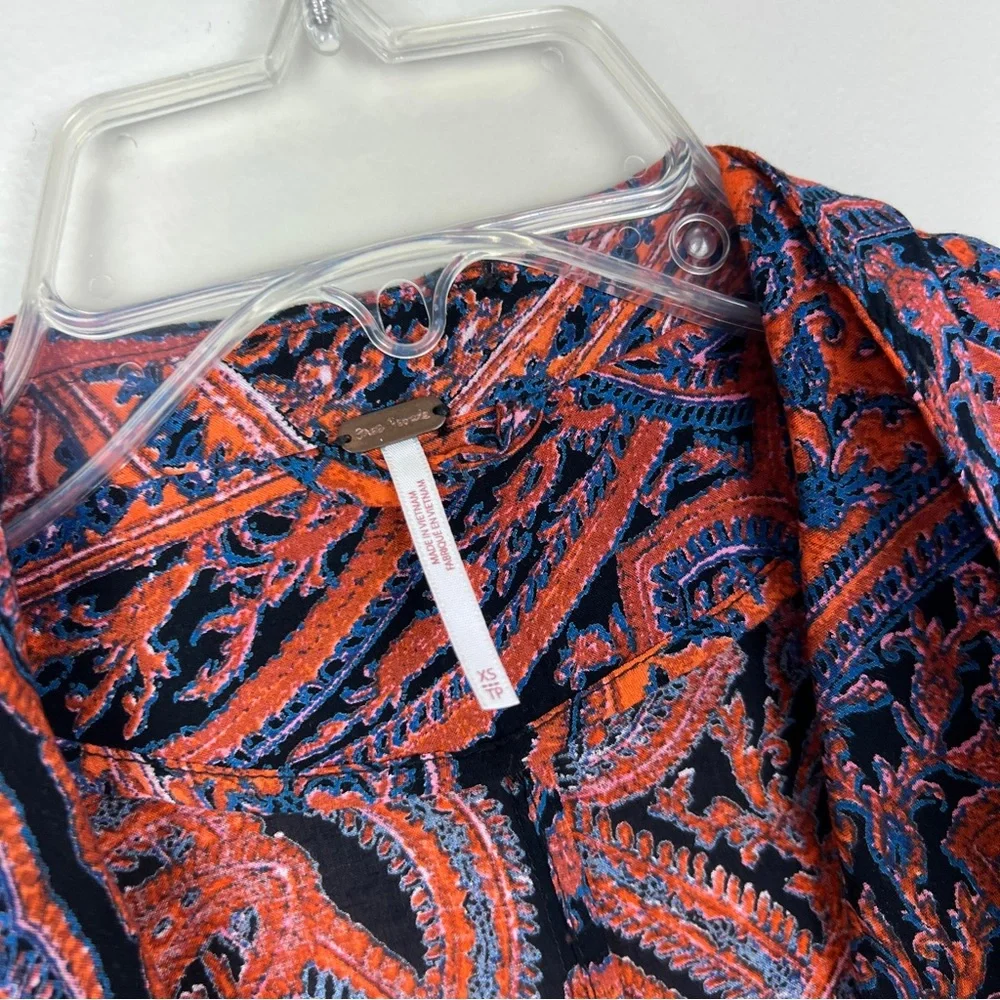 Free People Half Moon Kimono Boho Duster - Picture 3 of 6